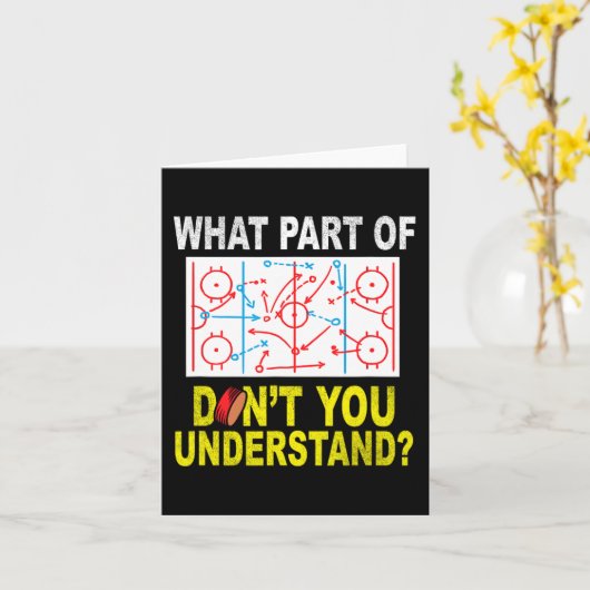 アイスホッケーCを理解していないおもしろいの部分 カード (黄色い花)