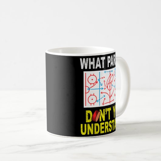 アイスホッケーCを理解していないおもしろいの部分 コーヒーマグカップ (正面右)