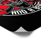 アイスホッケーIM美しいとビーストプレーヤーチーム ポスター (角)