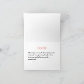 アイスポップのアイスクリームの感謝カード。メモカード ノートカード (内部)