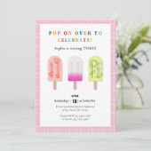 アイスポップパーティー 招待状 (スタンド正面)