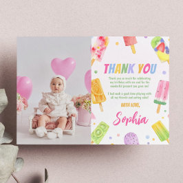 アイスポップ お礼カード 夏のパーティー サンキューカード