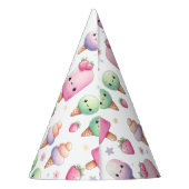 アイスポップ・アートのパーティーサマーデコールポプシクル誕生日パーティー パーティーハット (裏面)