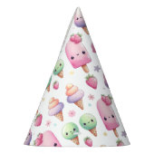 アイスポップ・アートのパーティーサマーデコールポプシクル誕生日パーティー パーティーハット (左)