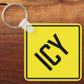 アイスメタルスクエアキーチェーン キーホルダー (正面)