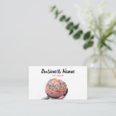 アイスモダンカラフルクリームスコップを振りかける 名刺 (スタンド正面)