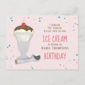 アイスモダンクリーお洒落ムスプレッレス誕生日 ポストカード (正面)