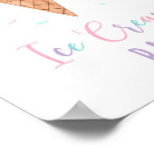 アイスモダンクリームバー誕生日標識 ポスター (角)