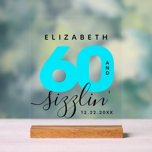 アイスモダンブガーリールー60とサイズリング誕生日 アクリルサイン (ニュートラル)