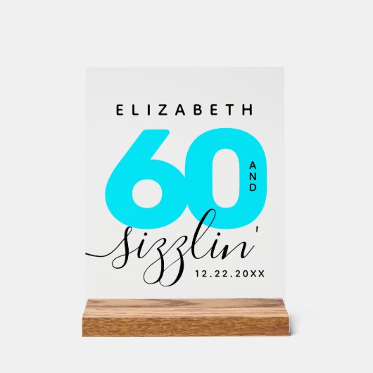 アイスモダンブガーリールー60とサイズリング誕生日 アクリルサイン (正面)