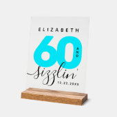 アイスモダンブガーリールー60とサイズリング誕生日 アクリルサイン (傾斜)