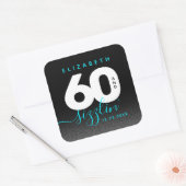 アイスモダンブルー60とサイズリング スクエアシール (封筒)