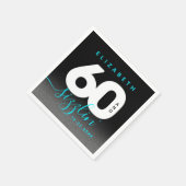 アイスモダンブルー60とサイズリング スタンダードカクテルナプキン (角)