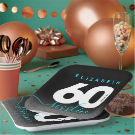 アイスモダンブルー60とサイズリング ペーパープレート