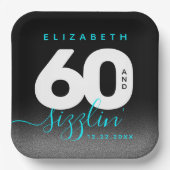 アイスモダンブルー60とサイズリング ペーパープレート (正面)