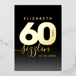 アイスモダンブルー60とサイズリング 箔招待状