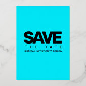 アイスモダンブルー60とサイズリング 箔招待状 (裏面)