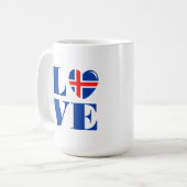 アイスランドが大好き コーヒーマグカップ (正面左)