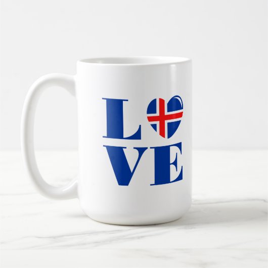 アイスランドが大好き コーヒーマグカップ (左)