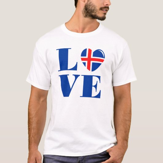 アイスランドが大好き Tシャツ (正面)
