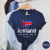 アイスランドが電話してきて、Tシャツを着ないと Tシャツ