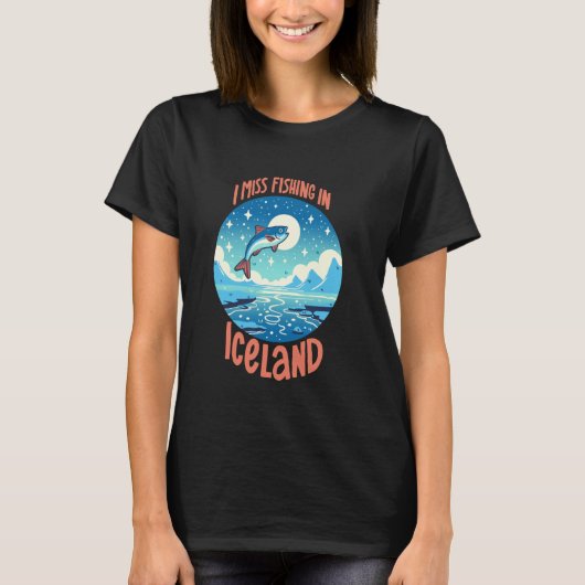アイスランドでの釣り Tシャツ (正面)