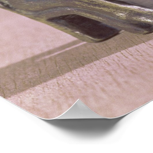 アイスランドで発見されたハンマーの小像とトール ポスター (角)