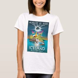 アイスランドで2026年皆既日食 - Tシャツ