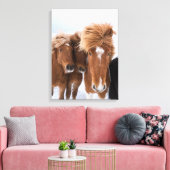 アイスランドのアイスランドウズル キャンバスプリント (インサイチュ (リビング))