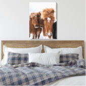 アイスランドのアイスランドウズル キャンバスプリント (インサイチュ (寝室))