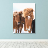 アイスランドのアイスランドウズル キャンバスプリント (インサイチュ (ウッドフロア))