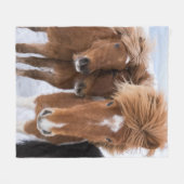 アイスランドのアイスランドウズル フリースブランケット (正面(横))