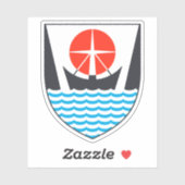 アイスランドのイサフジャルズアルバのコート シール (シート)