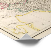 アイスランドのインセットマップを持つデンマーク ポスター (角)