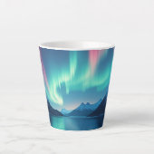 アイスランドのオーロラ カフェラテマグ (正面)