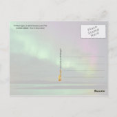 アイスランドのオーロラ ポストカード (裏面)