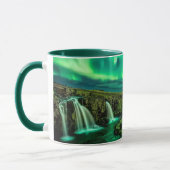 アイスランドのオーロラ マグカップ (左)