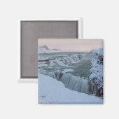 アイスランドのガールフォスの滝 マグネット (正面/裏面)