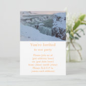 アイスランドのガールフォスの滝 招待状 (スタンド正面)