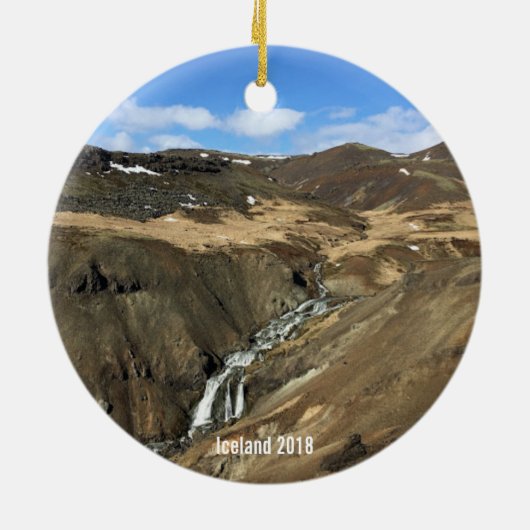 アイスランドのクリスマスのオーナメント セラミックオーナメント (裏面)