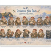 アイスランドのクリスマスの13のユール・ラッド シール (正面)