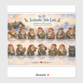 アイスランドのクリスマスの13のユール・ラッド シール