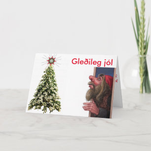 アイスランドのクリスマスカード シーズンカード