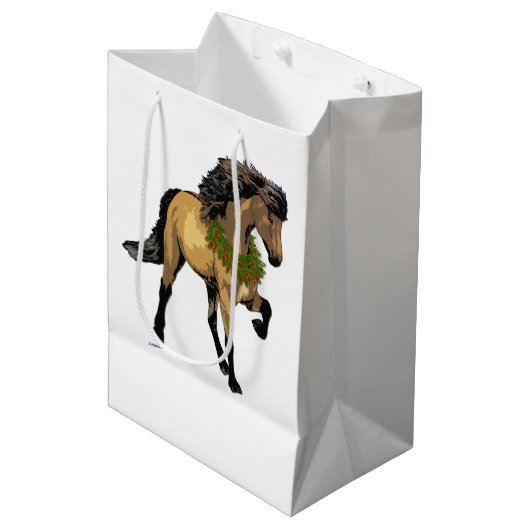 アイスランドのクリスマス ミディアムペーパーバッグ (正面アングル)
