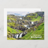 アイスランドのクリーブークフォッサー ポストカード (正面/裏面)