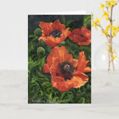 "アイスランドのケシ" カード (黄色い花)