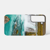 アイスランドのゴザフォス SAMSUNG GALAXYケース (裏面横)