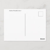 アイスランドのゴダフスの滝に虹 ポストカード (裏面)