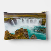 アイスランドのゴダフスの滝 アクセサリーポーチ (裏面)