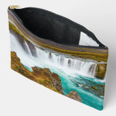 アイスランドのゴダフスの滝 アクセサリーポーチ (見開き)